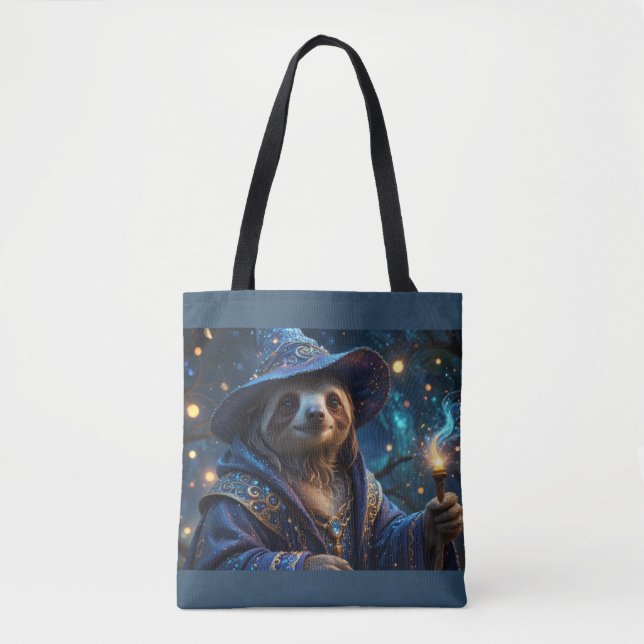 Tote Bag Sloth Wizard (Devant)