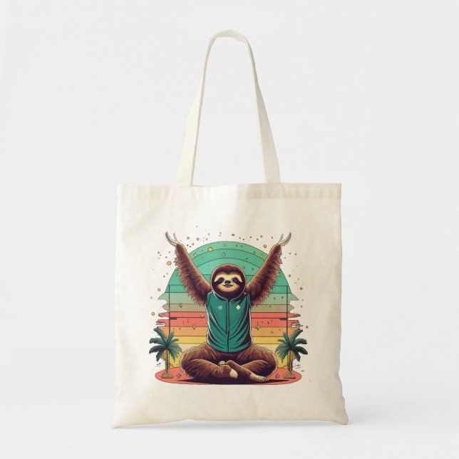 Tote Bag Sloth Yoga (Devant)