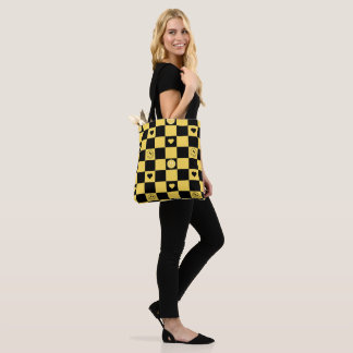 Tote Bag Smile black and yellow