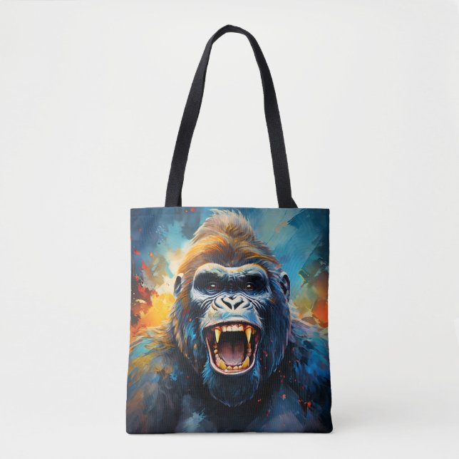 Tote Bag Smiling gorilla (Devant)