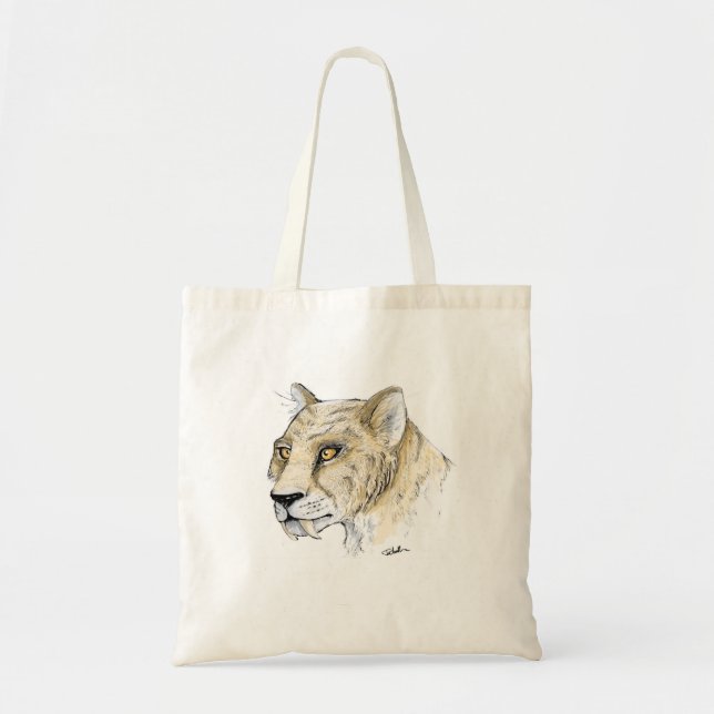 Tote Bag Smilodon (Sabre-dent) (Devant)