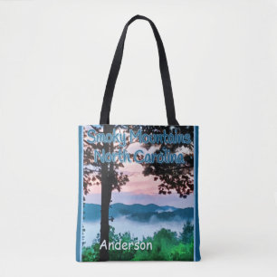 Tote Bag Smoky Mountains, NC Majestic View et Sunset Fourre