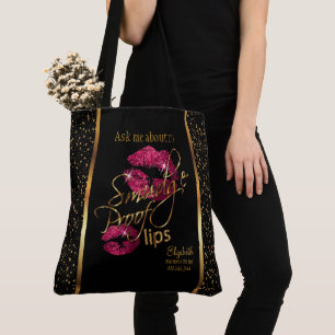 Tote Bag Smudge Proof 💋 Lipsense des lèvres - rose
