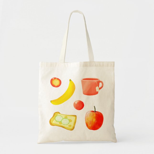 Tote Bag Snacks sains (Devant)