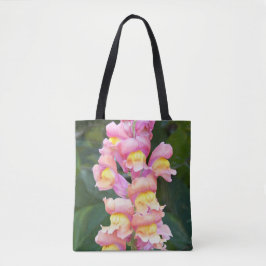 Tote Bag Snapdragon rose et jaune Floral