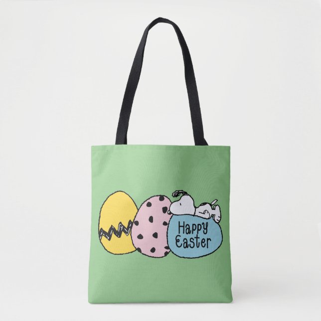 Tote Bag Snoopy - Bonne Pâques (Devant)