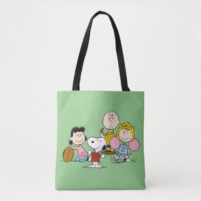 Tote Bag Snoopy et Gang Play Football (Devant)