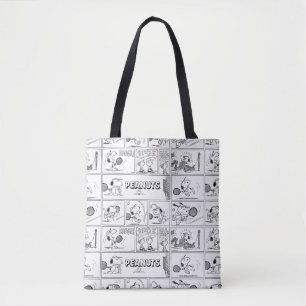 Tote Bag Snoopy Joue Au Tennis
