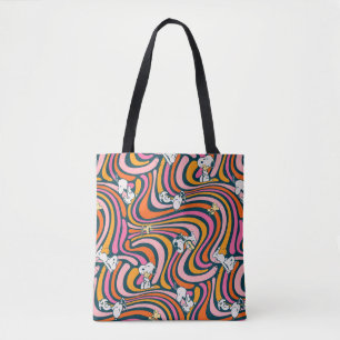 Tote Bag Snoopy & Woodstock Vibes Super Motif violet