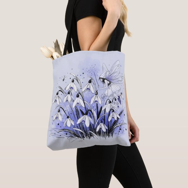 Tote Bag Snowdrop Fairy (De près)