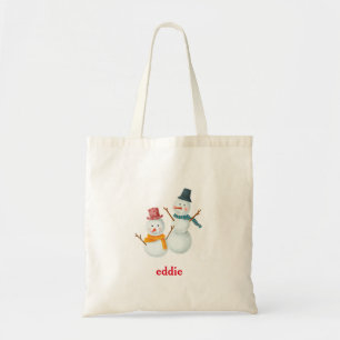 Tote Bag Snowman décoratif personnalisé Père Noël Noël à