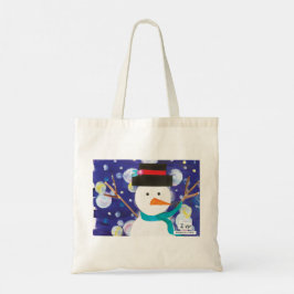 Tote Bag Snowman d'hiver
