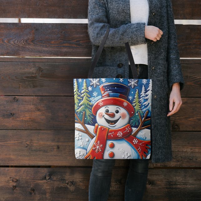 Tote Bag Snowman enthousiaste (Créateur téléchargé)