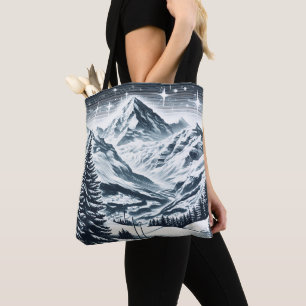 Tote Bag Snowy Winter Wooy