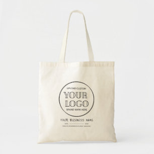 Tote Bag Société d'affaires minimale Logo Nom Année