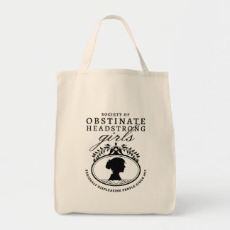 Tote Bag Société Jane Austen des Filles Têtues et Obstinées