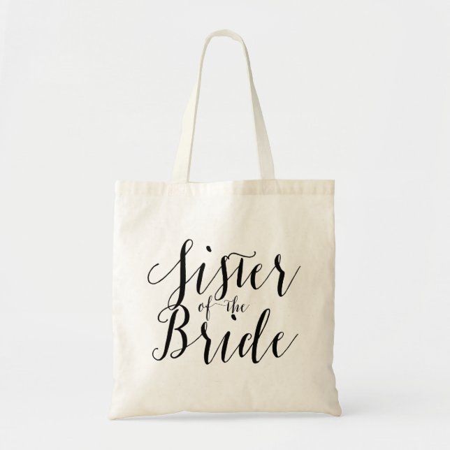 Tote Bag Soeur du mariage de la mariée (Devant)