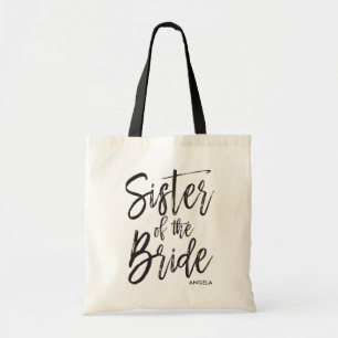 Tote Bag Soeur du mariage fait sur commande de style de