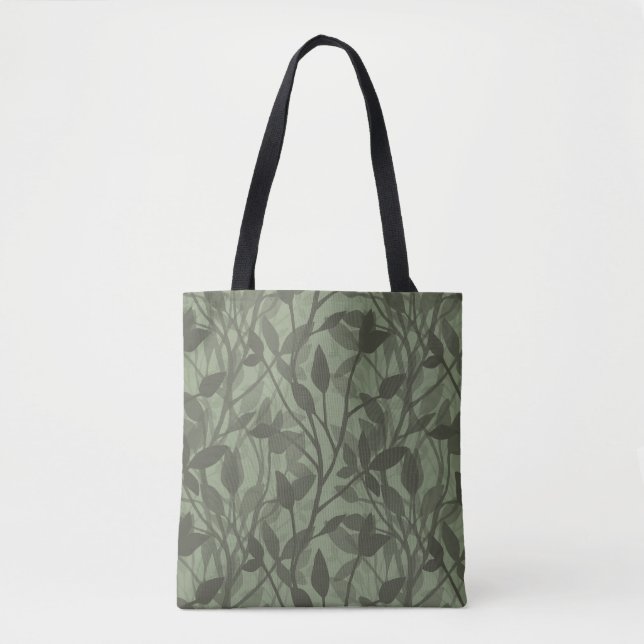 Tote Bag Soft Garden Mist Botanical Layers (Devant)