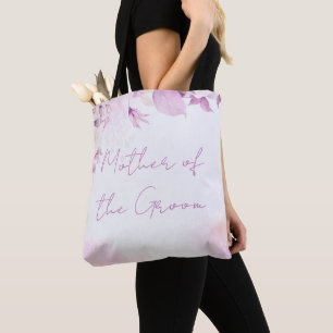 Tote Bag Soft rose moderne Boho Floral et Mariage Feuille