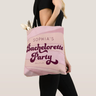 Tote Bag Soirée de Bachelorette Retro personnalisée