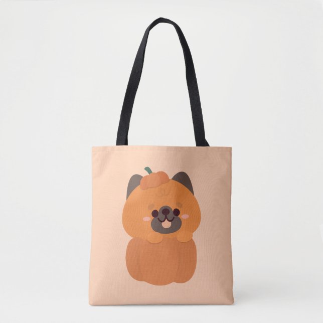Tote Bag Soirée d'Halloween simple et amusante (Devant)