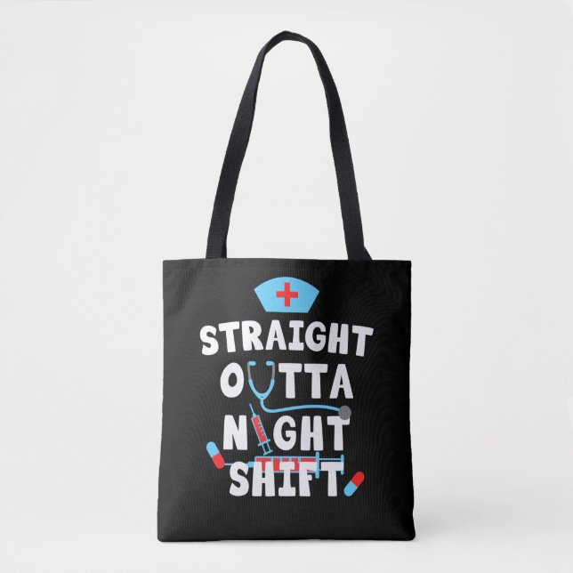 Tote Bag Soirée Nocturne Soirée Infirmière (Devant)