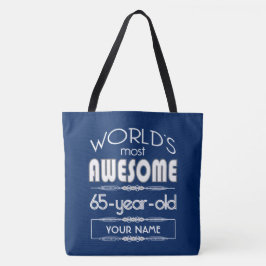 Tote Bag soixante-cinquième D'anniversaire des mondes