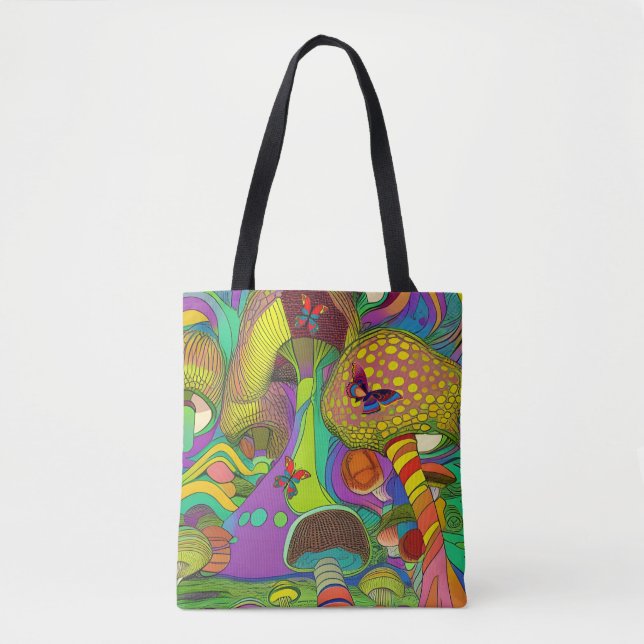 Tote Bag Soixante psychédélique (Devant)