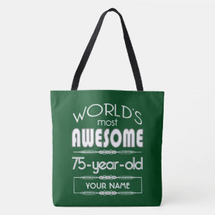 Tote Bag soixante-quinzième D'anniversaire des mondes