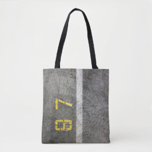 Tote Bag Sol en béton gris avec 197 tirages