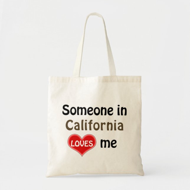 Tote Bag Someone in California loves me live (Devant)