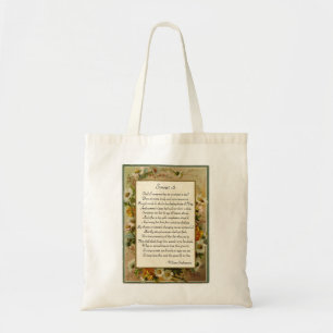 Tote Bag Sonnet 18 de Shakespeare
