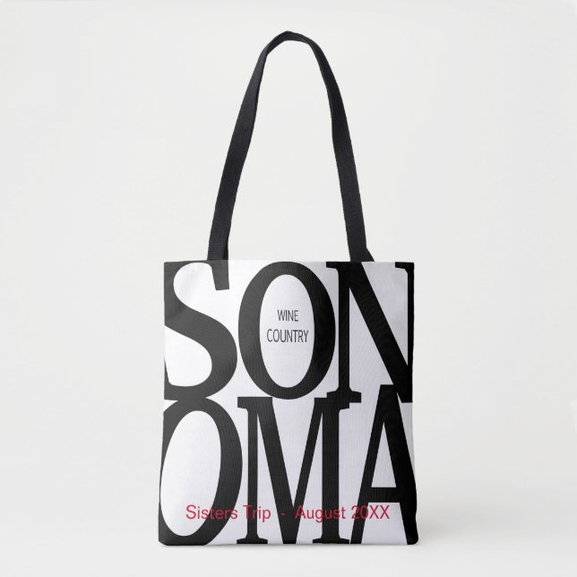 Tote Bag Sonoma Wine Country Fourre-tout (Devant)