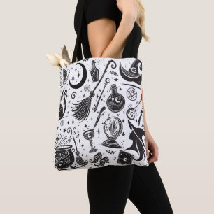 Tote Bag Sorcière Magique Fantaisiste Wiccan Païen