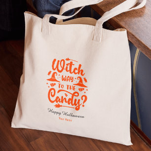 Tote Bag Sorcière Pourquoi Aller Aux Bonbons Éditable Coule
