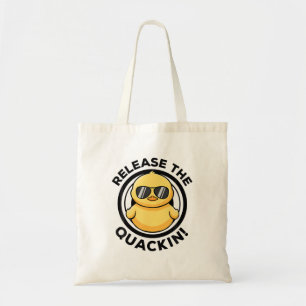 Tote Bag Sortez Le Quackin I Lovers Duck Lovers Funny Yello