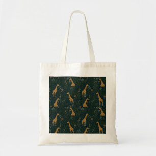 Tote Bag Sortie de girafe tropicale