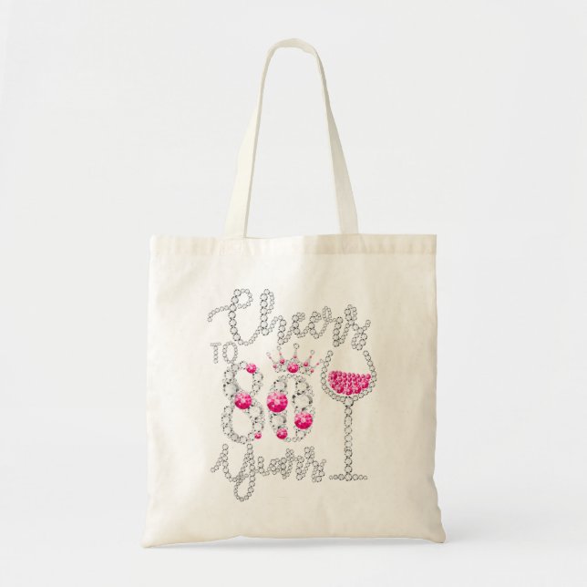 Tote Bag Souhaite À 80 Ans Cadeau 80e Anniversaire Reine Dr (Devant)