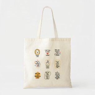 Tote Bag Soul Scribbles : Là où l'art rencontre des message