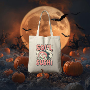 Tote Bag Soul Sushi Funky Halloween Sushi Pun
