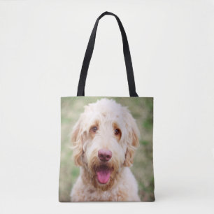 Tote Bag Souriant d'endoodle doré
