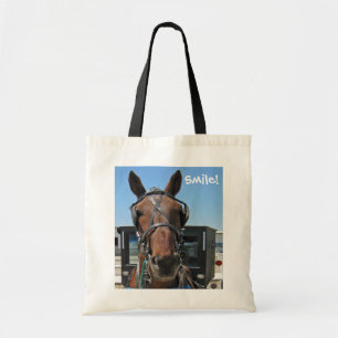 Tote Bag Sourire amish de cheval !
