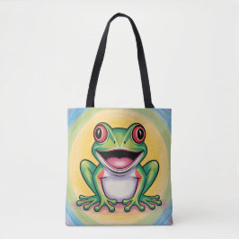 Tote Bag Sourire doux de grenouille