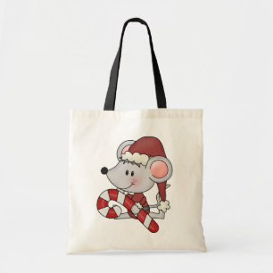 Tote Bag Souris de Noël avec du sucre de canne