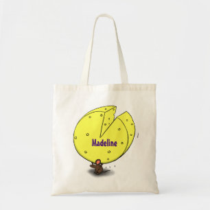 Tote Bag Souris mignonne avec dessin animé au fromage