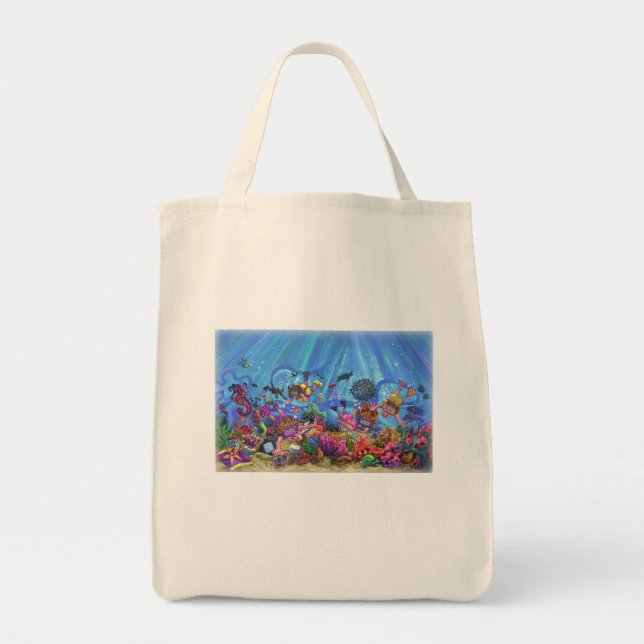 Tote Bag Sous la mer (Devant)