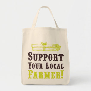 Tote Bag Soutenez Votre Agriculteur Local ! Fourre-tout bio