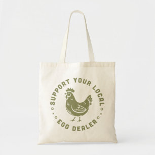 Tote Bag Soutenez votre marchand d'oeufs local amusant amou