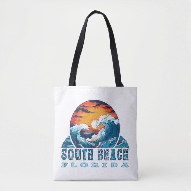 Tote Bag South Beach Floride (Devant)